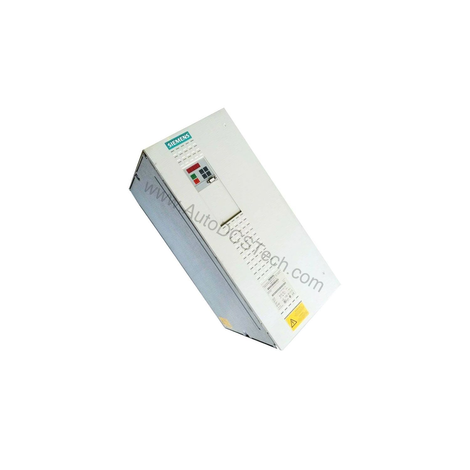Figure 2: Technical layout and connection details for the Siemens 6SE7036-1EE85-0AA0 industrial automation component.