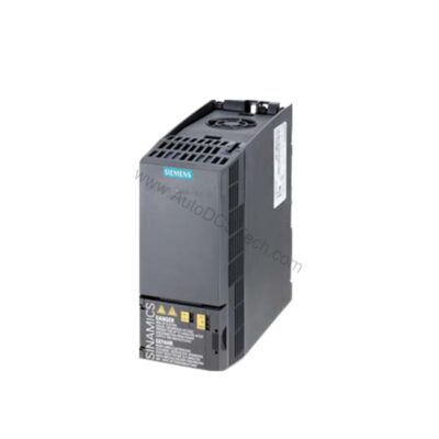 Figure 1: Front view of the Siemens 6SL3210-1KE13-2UF2 industrial automation component showing its physical design and enclosure.