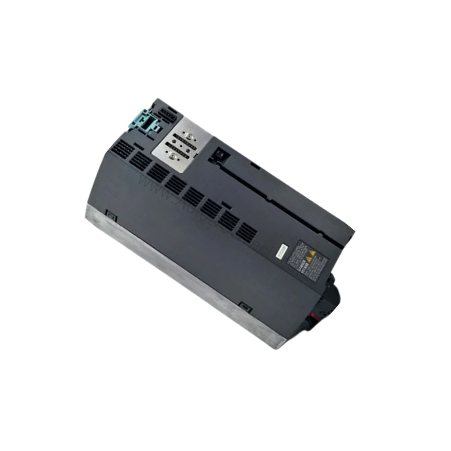 Figure 2: Technical layout and connection details for the Siemens 6SL3210-1PE21-8UL0 industrial automation component.