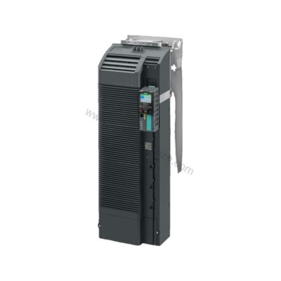 Figure 1: Front view of the Siemens 6SL3210-1PE33-0AL0 industrial automation component showing its physical design and enclosure.