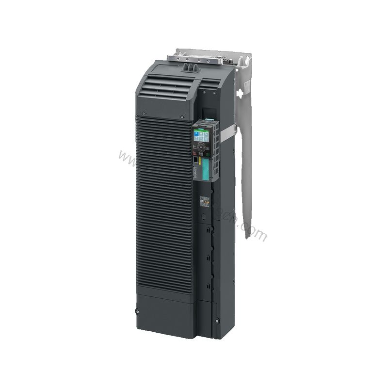 Figure 1: Front view of the Siemens 6SL3210-1PE33-0AL0 industrial automation component showing its physical design and enclosure.