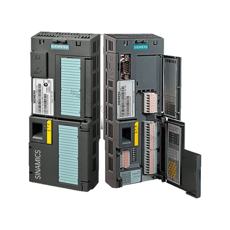 Figure 1: Front view of the Siemens 6SL3244-0BB00-1PA1 industrial automation component showing its physical design and enclosure.