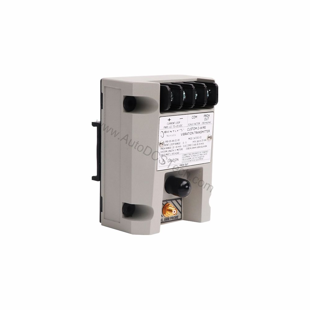 Figure 1: Front view of the Bently Nevada 990-04-70-03-00 industrial automation component showing its physical design and enclosure.