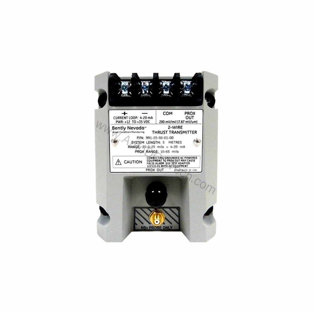 Figure 1: Front view of the Bently Nevada 991-06-70-01-05 industrial automation component showing its physical design and enclosure.