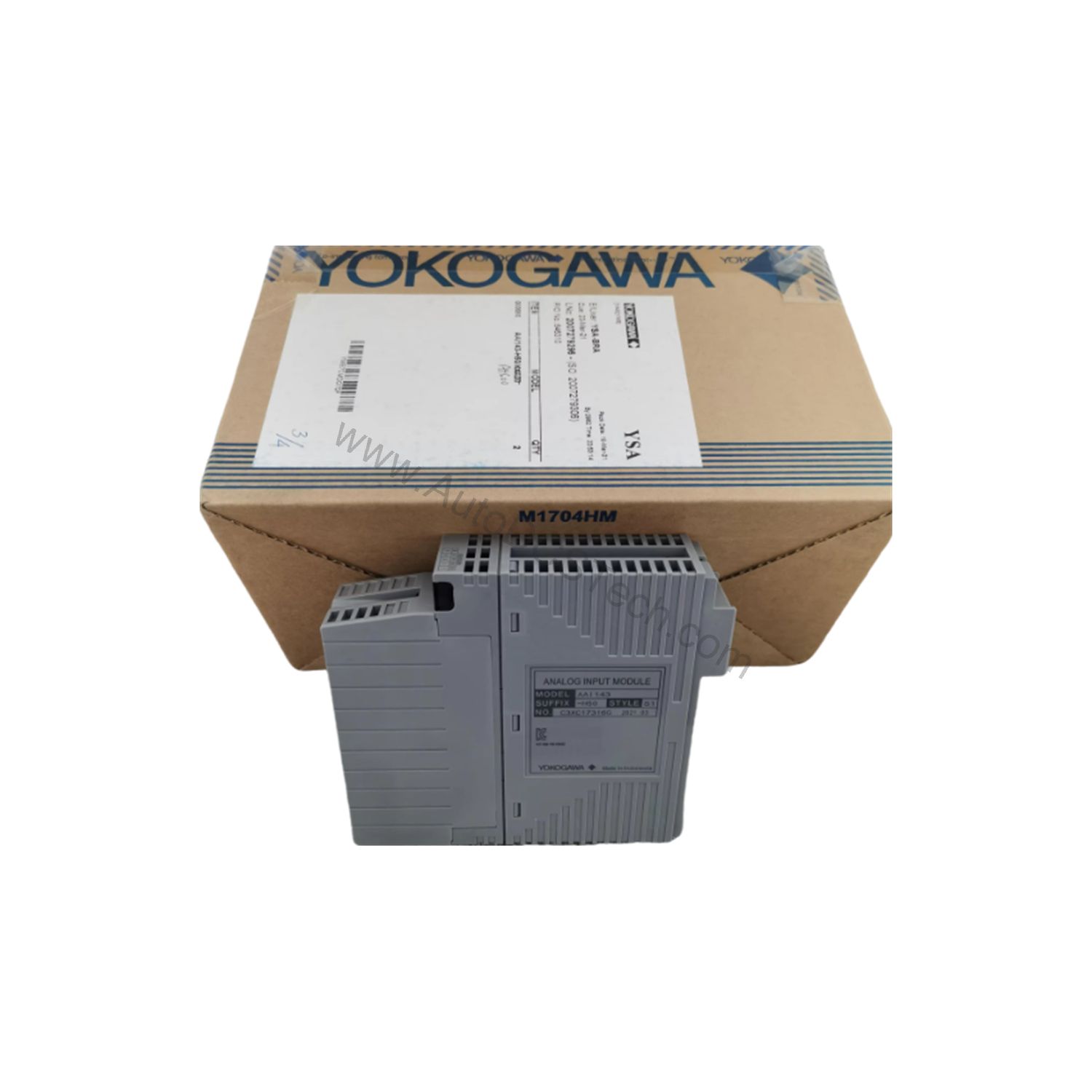 Figure 2: Technical layout and connection details for the Yokogawa AAI543-H50/K4A00 industrial automation component.