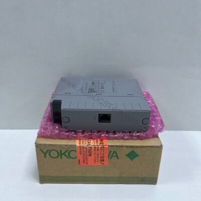 Figure 1: Front view of the Yokogawa ALE111-S50 industrial automation component showing its physical design and enclosure.