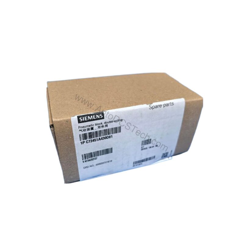 C73451-A430-D81 Dual-Action Pneumatic Block for SIPART PS2