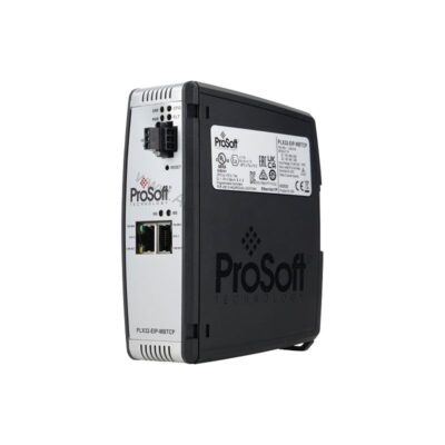 Figure 2: Technical layout and connection details for the ProSoft ProSoft PLX32-EIP-PND industrial automation component.