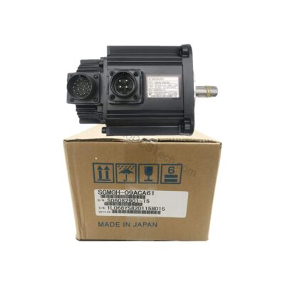Figure 1: Front view of the Yaskawa SGMGH-09ACA61 industrial automation component showing its physical design and enclosure.