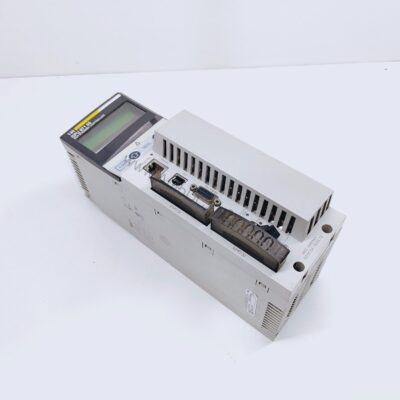 Figure 1: Front view of the Schneider Electric 140CPU67160 industrial automation component showing its physical design and enclosure.