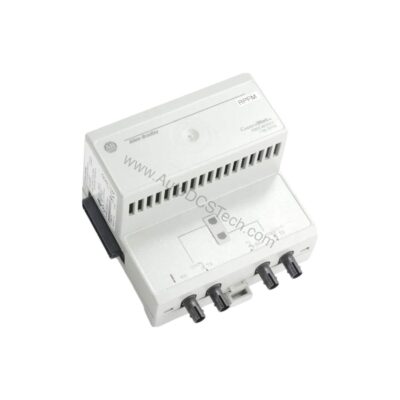 Figure 1: Front view of the Allen-Bradley 1786-RPFRL industrial automation component showing its physical design and enclosure.