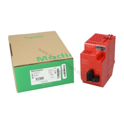 Figure 1: Front view of the Schneider Electric BMXCPS3000 industrial automation component showing its physical design and enclosure.