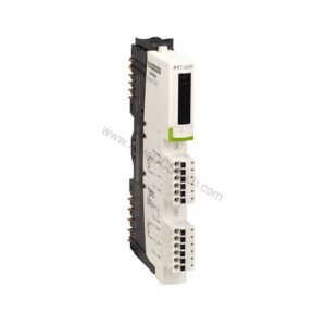 Figure 1: Front view of the Schneider Electric STBART0200 industrial automation component showing its physical design and enclosure.