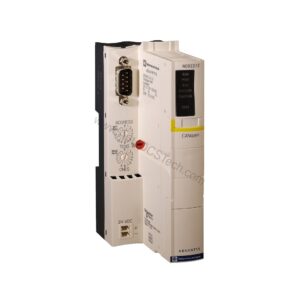 Figure 1: Front view of the Schneider Electric STBNCO1010 industrial automation component showing its physical design and enclosure.