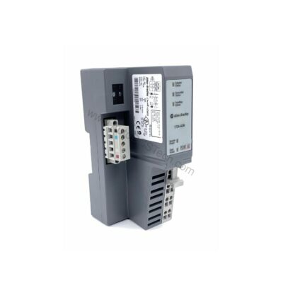 Figure 1: Front view of the Allen-Bradley 1734-ADN/B industrial automation component showing its physical design and enclosure.