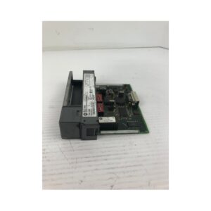 Figure 1: Front view of the Allen-Bradley 1747-DCM/A industrial automation component showing its physical design and enclosure.