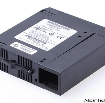 Figure 1: Front view of the GE IC693CMM311N industrial automation component showing its physical design and enclosure.