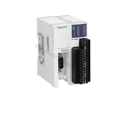 Figure 1: Front view of the Schneider Electric OTB1CODM9LP industrial automation component showing its physical design and enclosure.