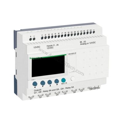 Figure 1: Front view of the Schneider Electric SR3B261JD industrial automation component showing its physical design and enclosure.