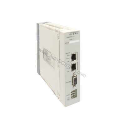 Figure 1: Front view of the Schneider Electric TCSEGPA23F14F industrial automation component showing its physical design and enclosure.
