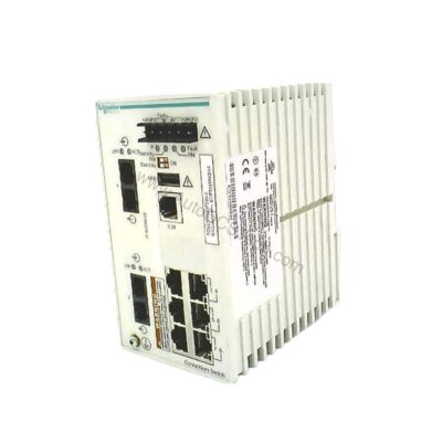 Figure 1: Front view of the Schneider Electric TCSESM083F2CU0 industrial automation component showing its physical design and enclosure.
