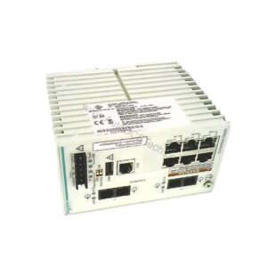 Figure 2: Technical layout and connection details for the Schneider Electric TCSESM083F2CU0 industrial automation component.