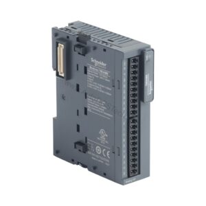 Figure 2: Technical layout and connection details for the Schneider Electric TM3AM6 industrial automation component.