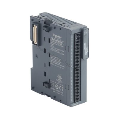 Figure 2: Technical layout and connection details for the Schneider Electric TM3AM6 industrial automation component.