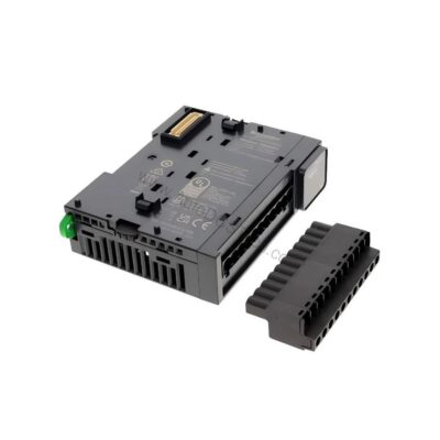 Figure 2: Technical layout and connection details for the Schneider Electric TM3AI2H industrial automation component.