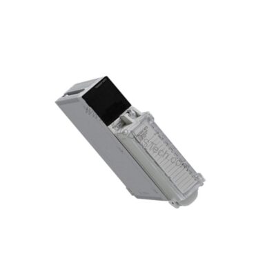 Figure 1: Front view of the Schneider Electric TSXDEY16D2 industrial automation component showing its physical design and enclosure.