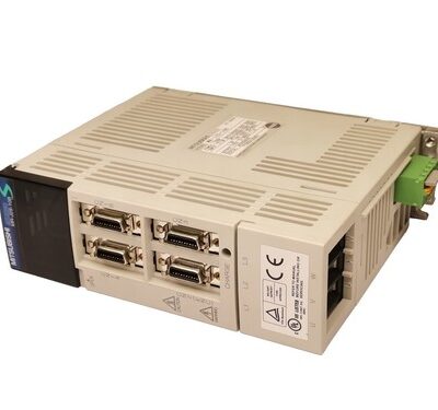 Figure 1: Front view of the Mitsubishi MR-J3-700T-ED industrial automation component showing its physical design and enclosure.
