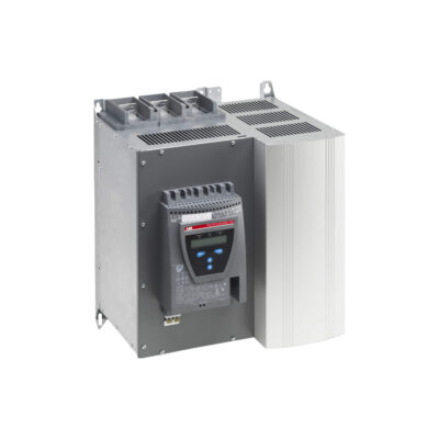 Figure 1: Front view of the ABB PSTB570-600-70 Switch showing its physical design and enclosure.