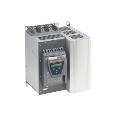 Figure 1: Front view of the ABB PSTB470-600-70 Switch showing its physical design and enclosure.